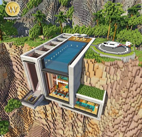 cliff houses minecraft